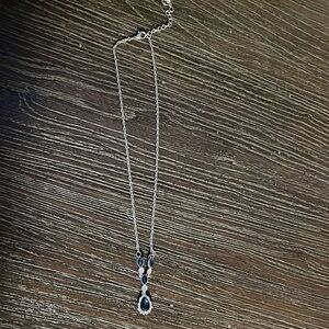Sapphire and diamond necklace